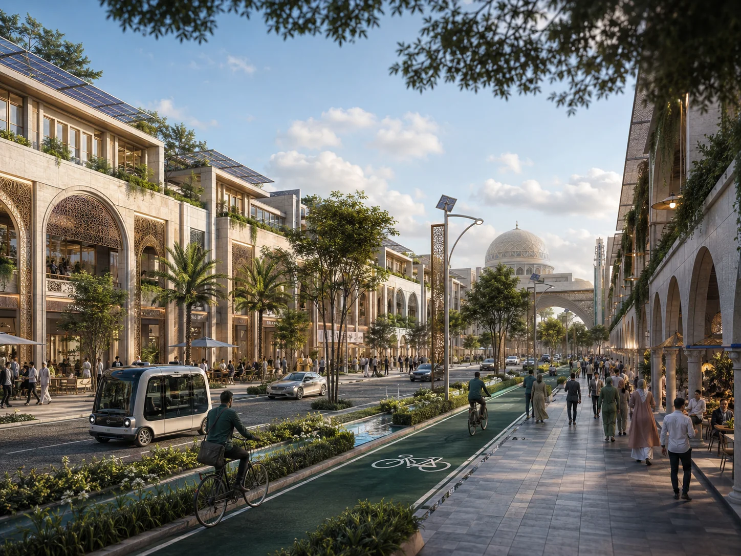 Interactive boulevard concept tour